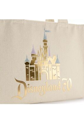 NWT Disneyland 70th Anniversary, Sleeping Beauty Castle Woven Tote